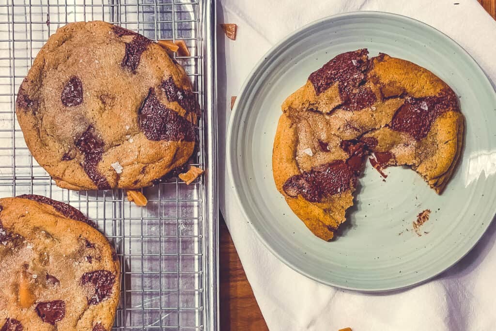 Brown Butter Toffee Chocolate Chip Cookies