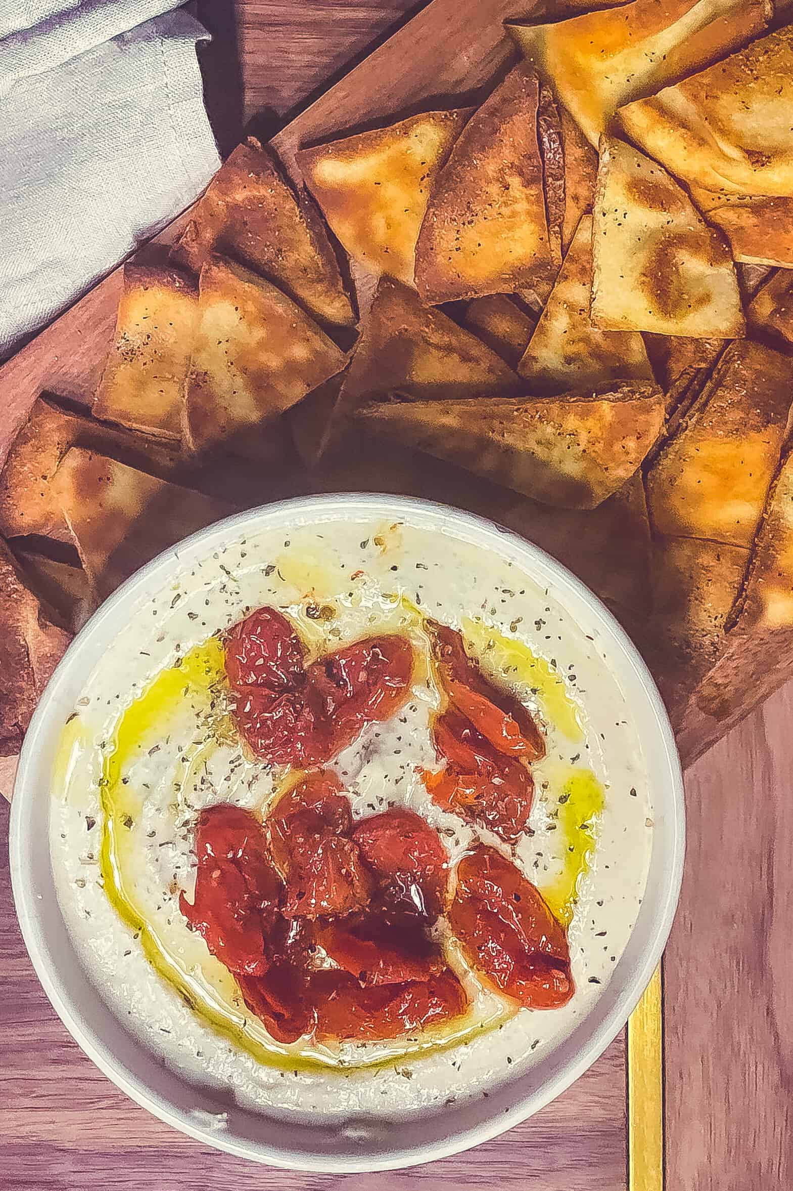 whipped feta dip with roasted cherry tomatoes-2