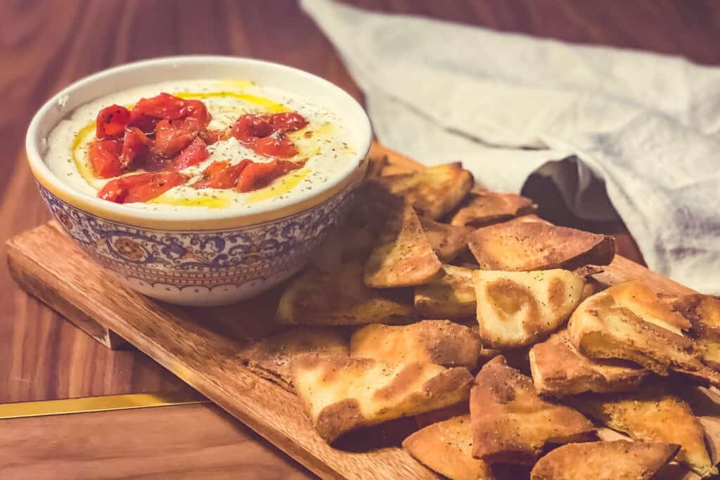 Easy Whipped Feta Dip with Roasted Cherry Tomatoes recipe