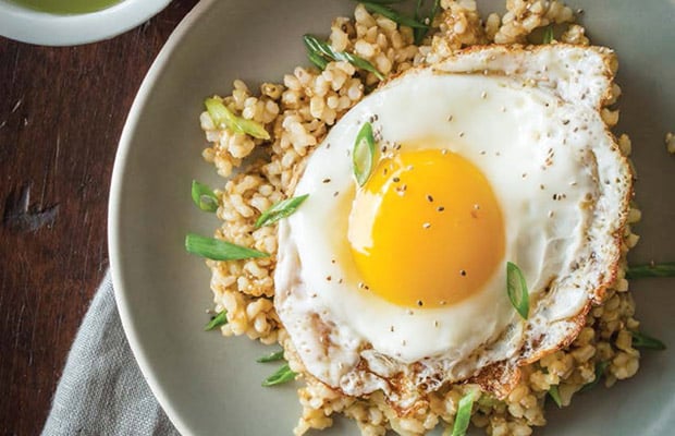 savory Sticky-Brown-Rice-with-Egg-and-Chia