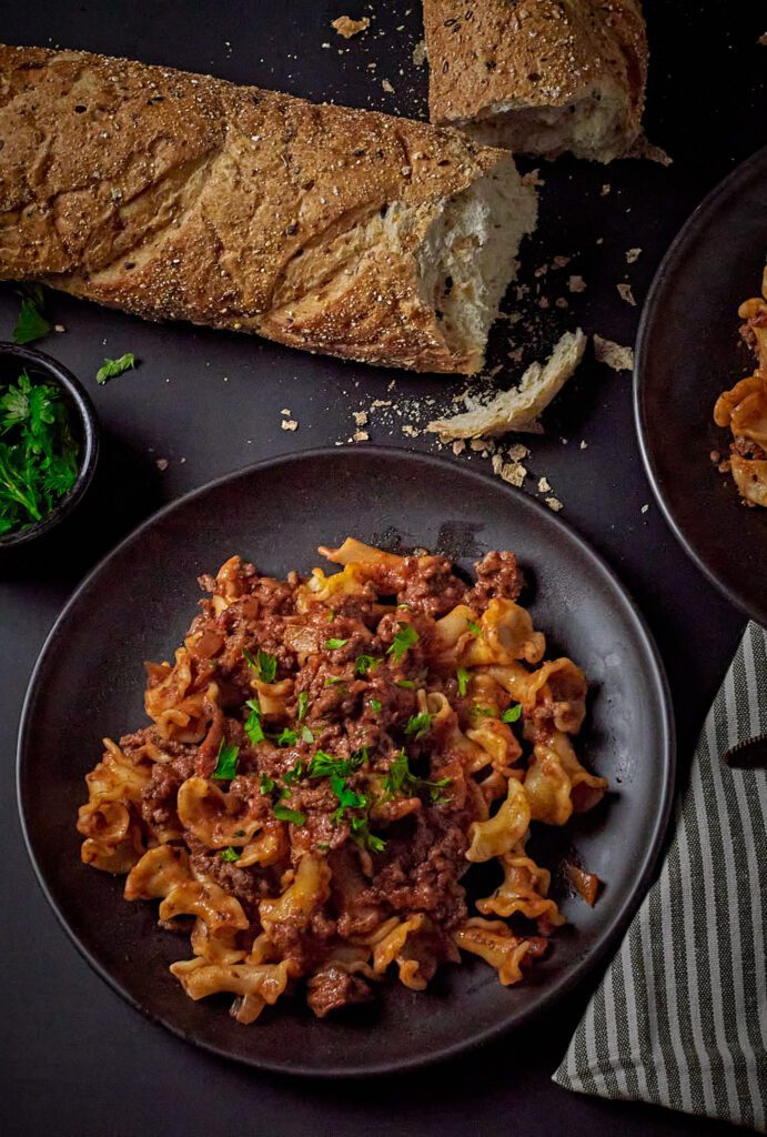 Homemade Bolognese Sauce with Gigli Pasta Gimme From Scratch