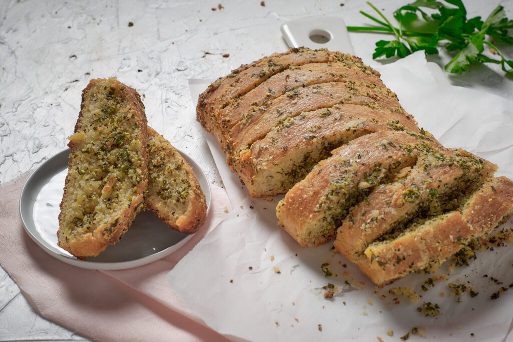 Stuffed Garlic Ciabatta Bread