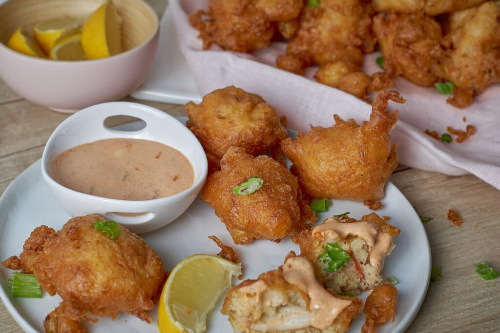 Fried Crab Balls with Tango Mayo Dipping Sauce