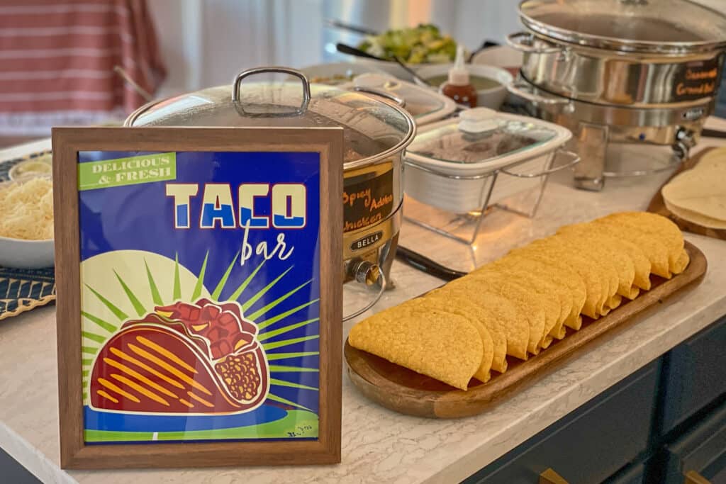 Taco Bar Party Setup