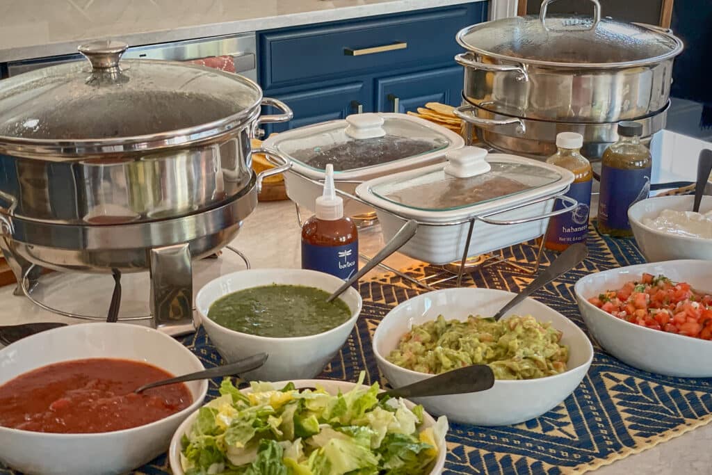 Build Your Own Taco Bar Party Setup