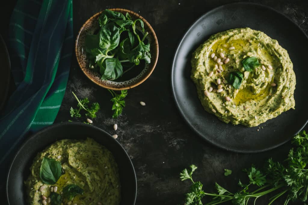 Homemade Green Goddess Hummus Recipe