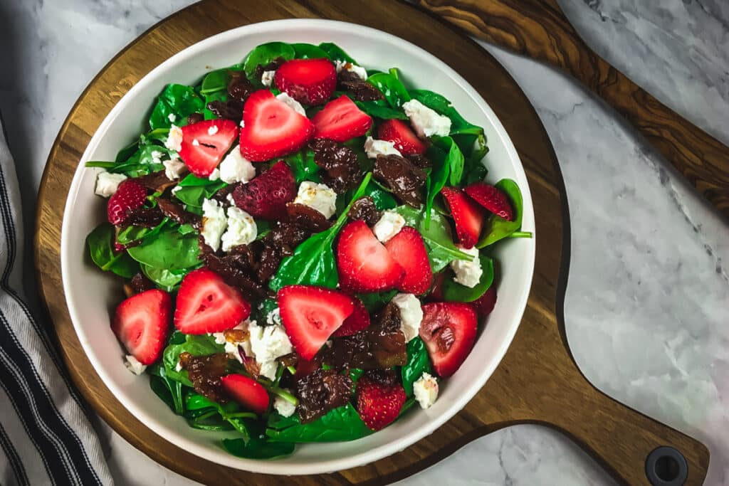 bacon wilted spinach salad