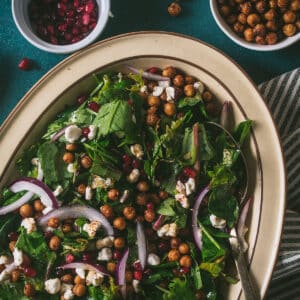 chickpea goat cheese salad