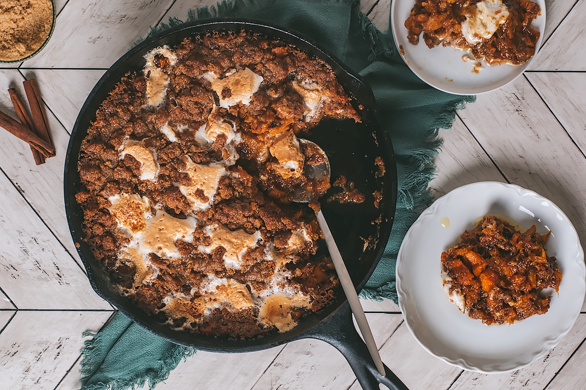 Roasted Sweet Potato Casserole with Gingersnap Streusel - Gimme From ...