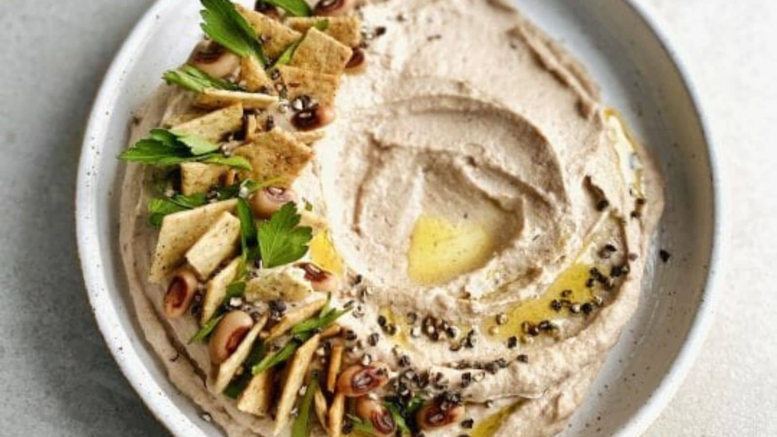 Black Eyed Pea Hummus by The VGN Way