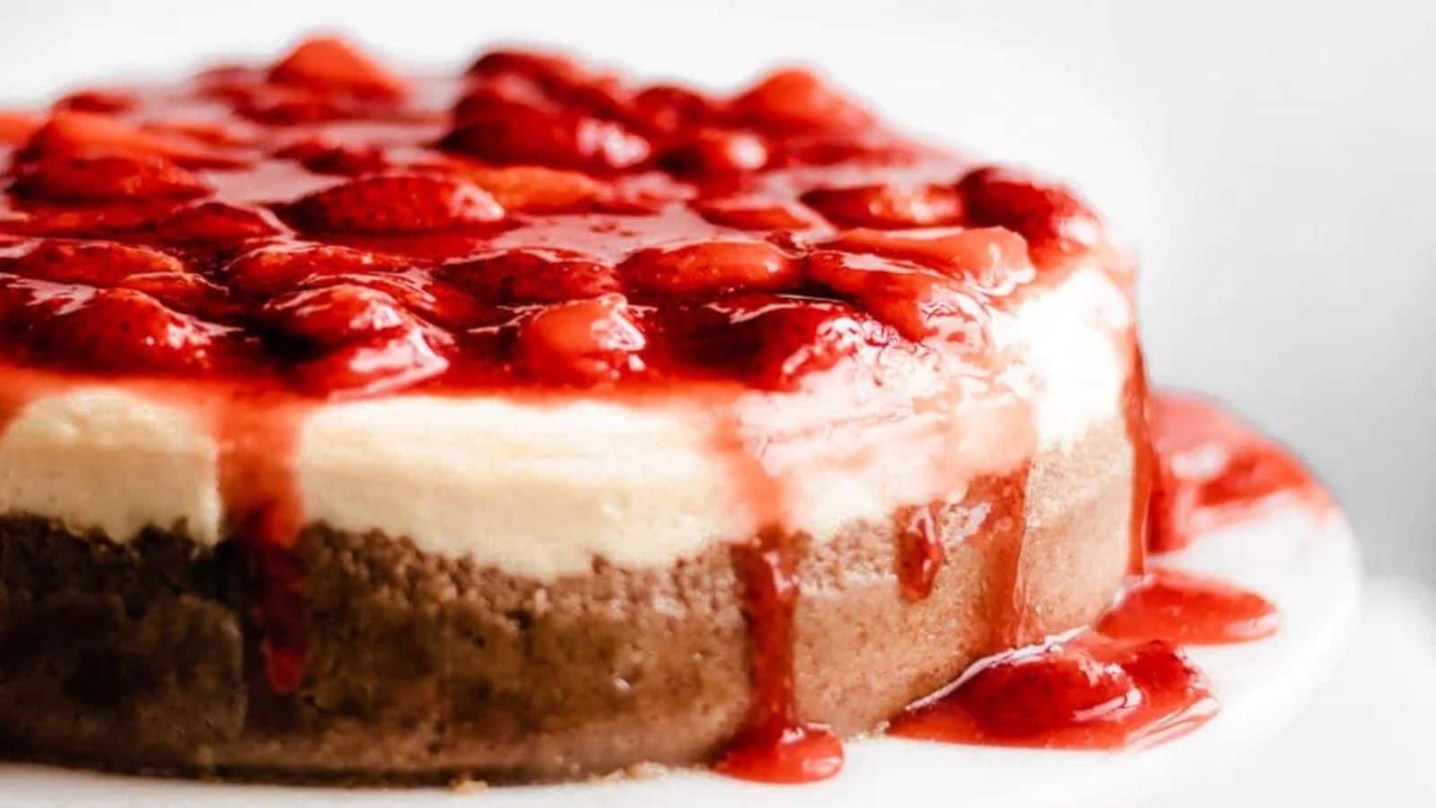 Classic Strawberry Cheesecake by Blue Bowl Recipes