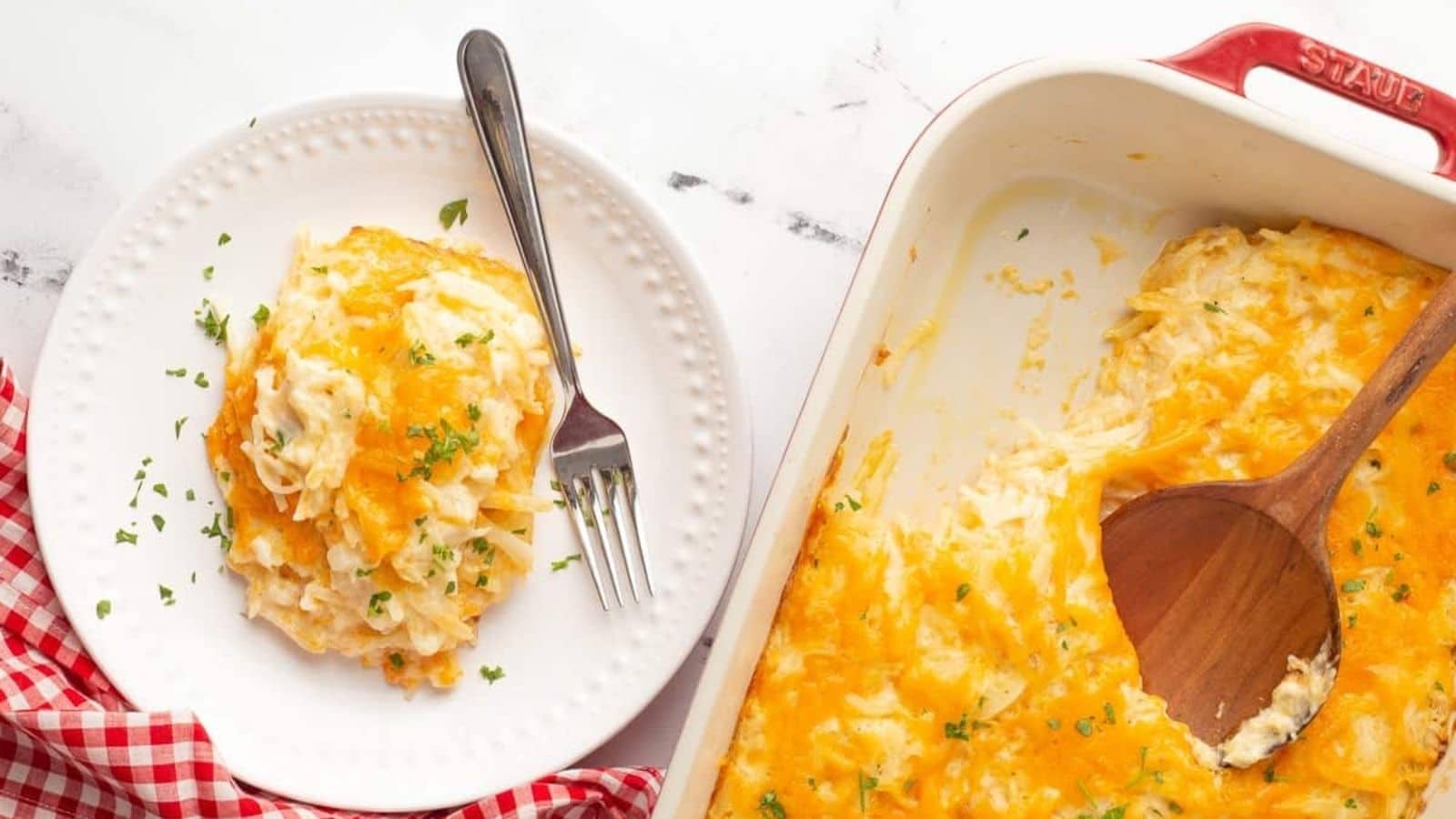Cracker Barrel Cheesy Hashbrown Casserole by She's Not Cookin
