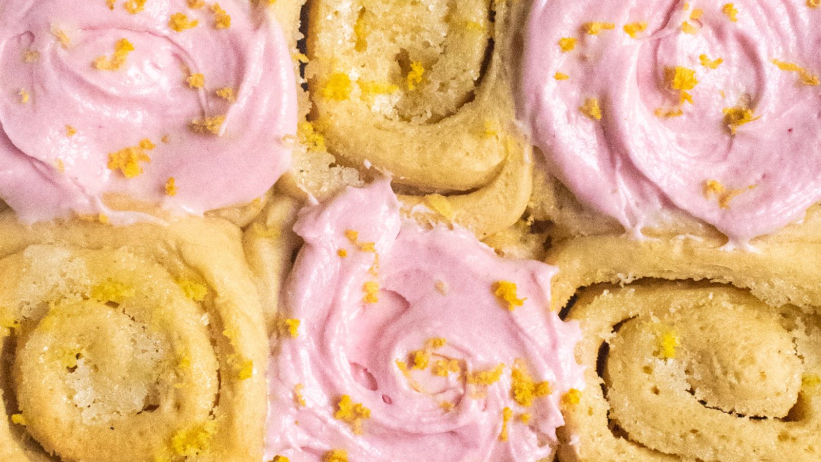 Lemon Sweet Rolls with Raspberry Cream Cheese Frosting by Kneaded That