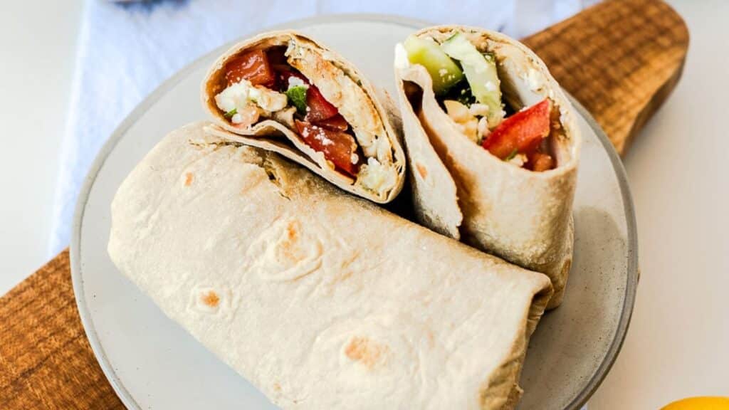 Mediterranean Hummus Wrap with Chicken by Fit Mama Real Food