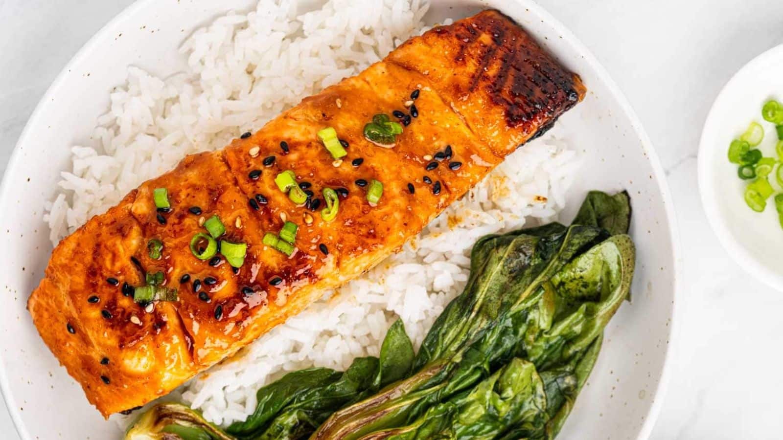 Miso Glazed Salmon by Savory Sweet Spoon