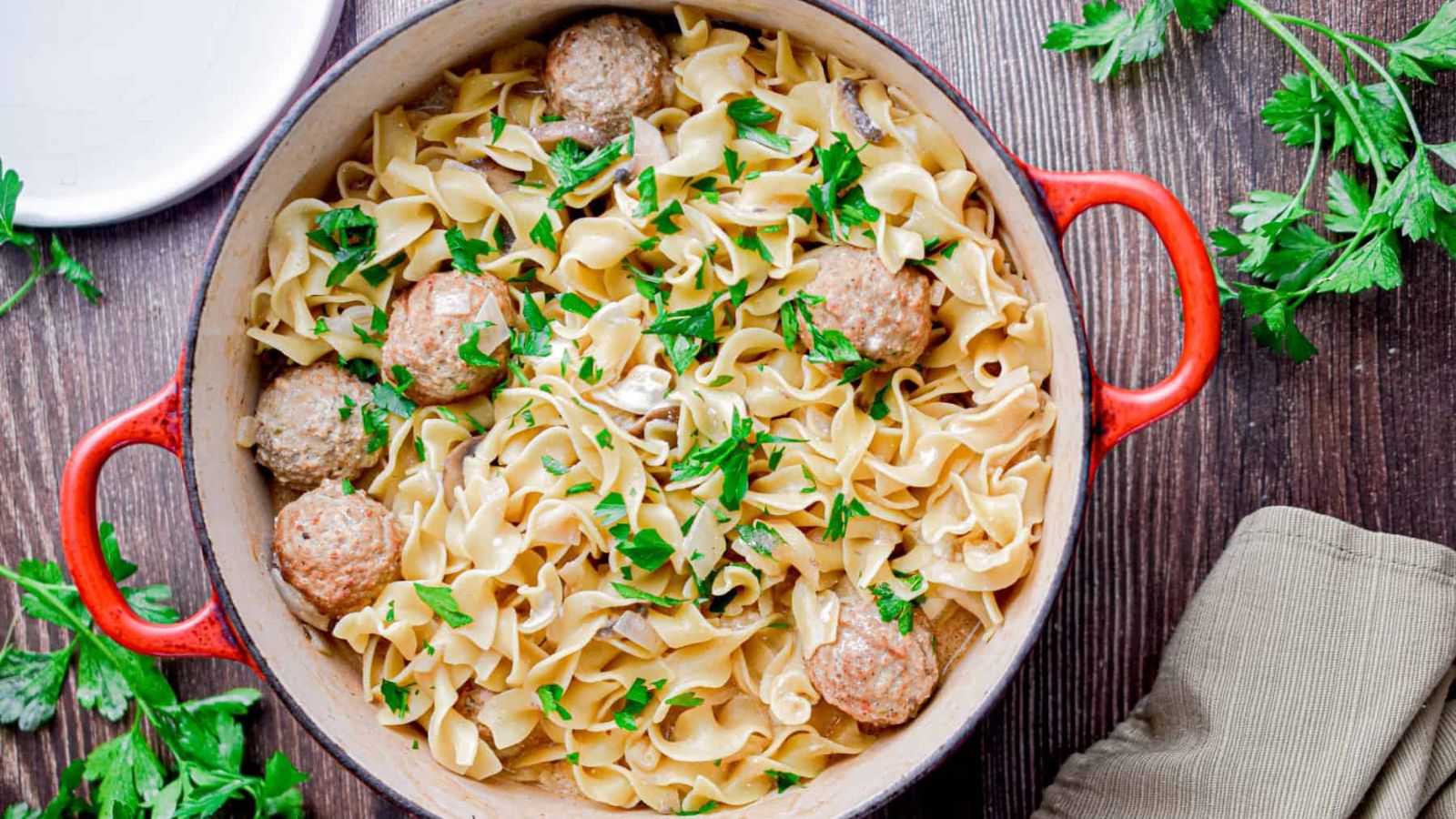 One Pot Meatball Stroganoff by Lynn's Way of Life