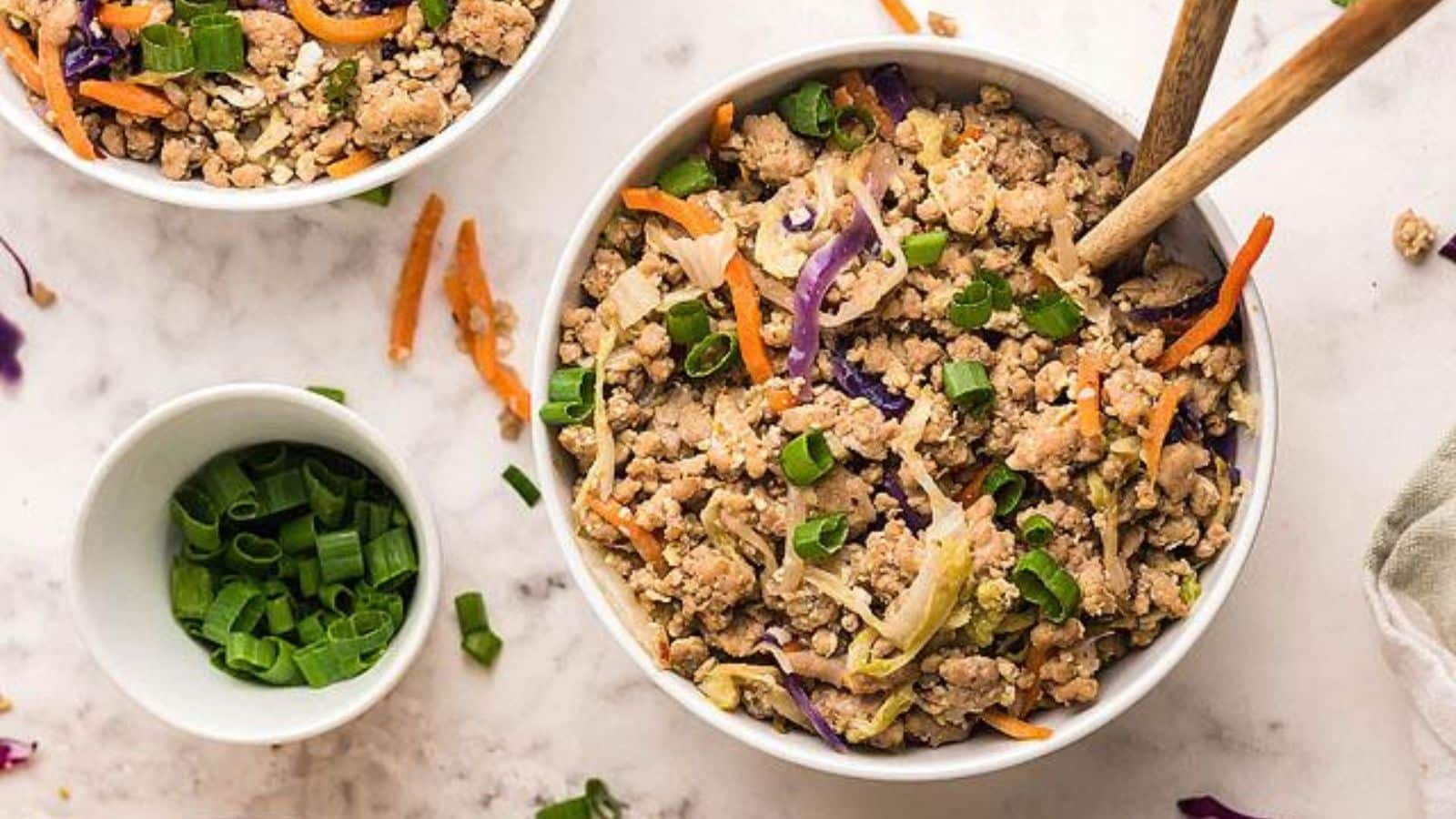 Pork Egg Roll in a Bowl by Xoxo Bella