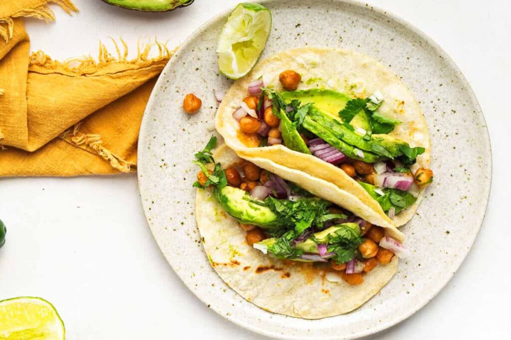Spicy Buffalo Chickpea Wrap by Joyful Dumplings