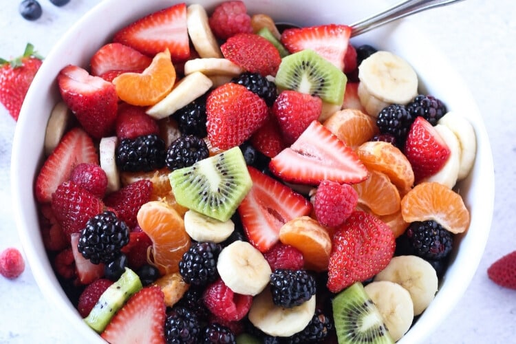 Summer Fruit Salad by Feeding your Fam