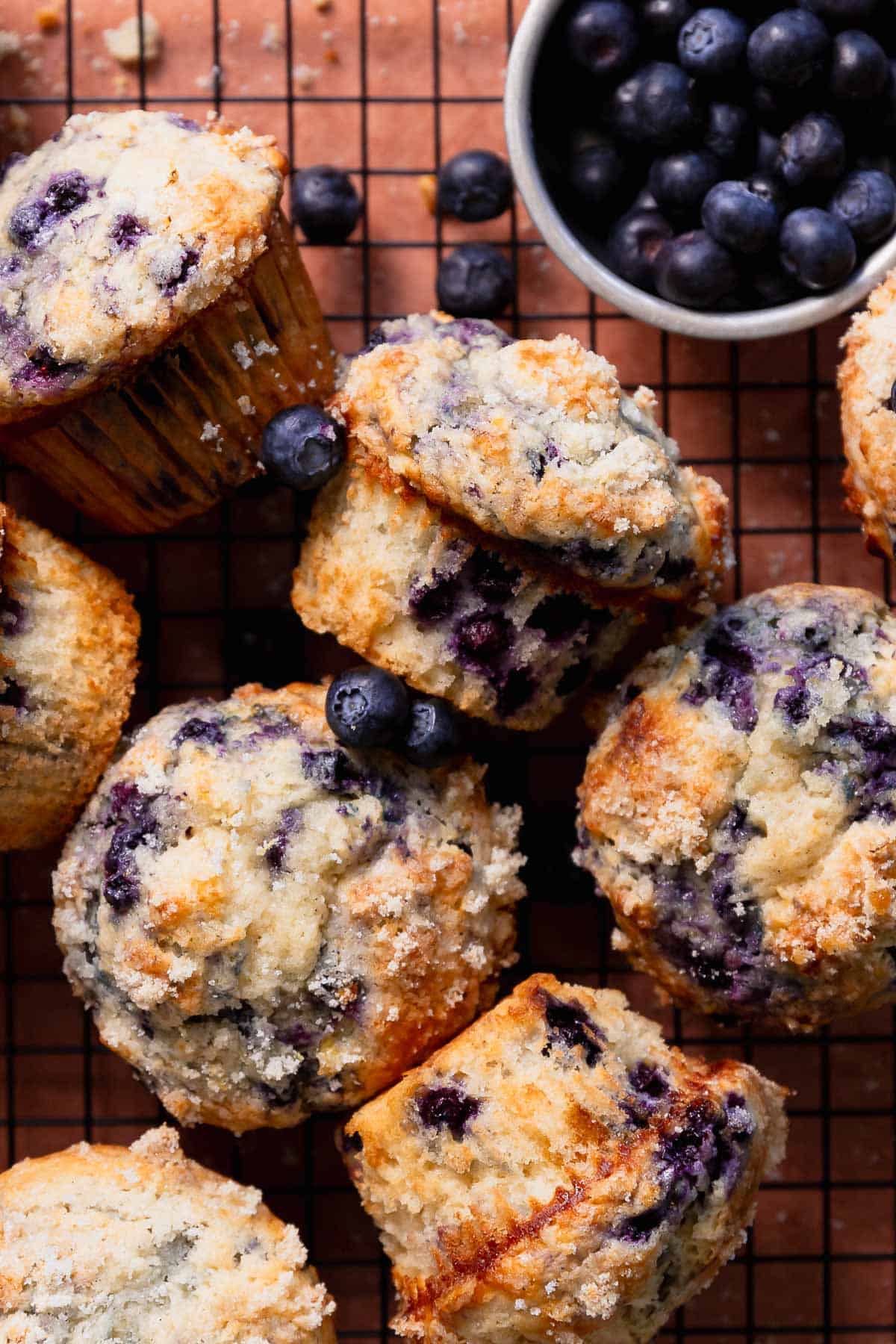Bakery Style Blueberry Muffins by Cambrea Bakes FI