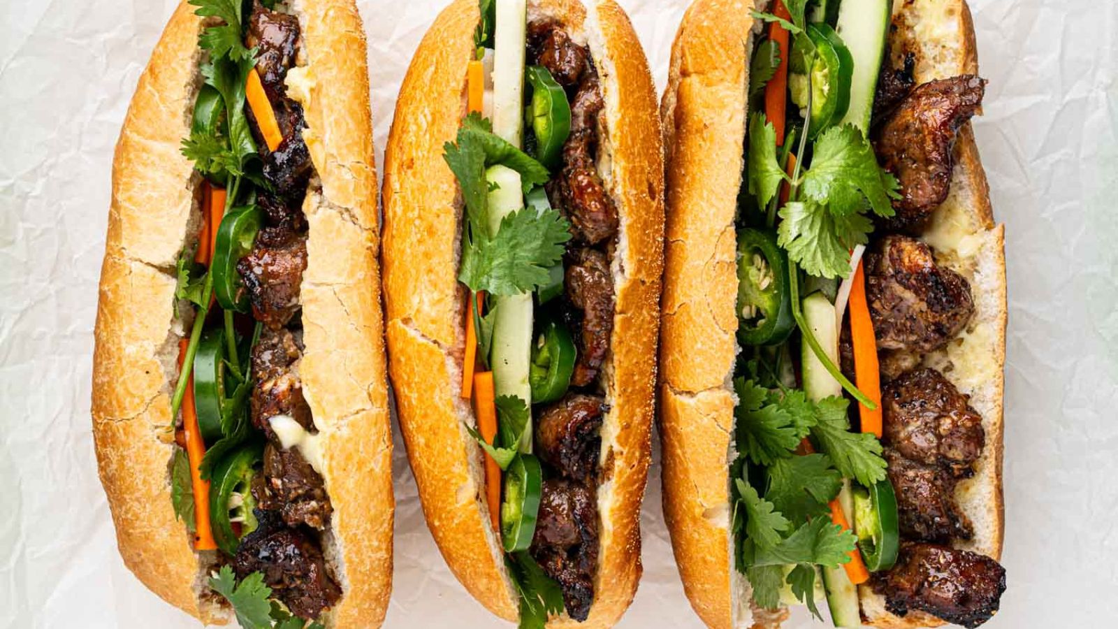 Bánh Mì Thịt Nướng (Grilled Pork Sandwich) by Savory Sweet Spoon