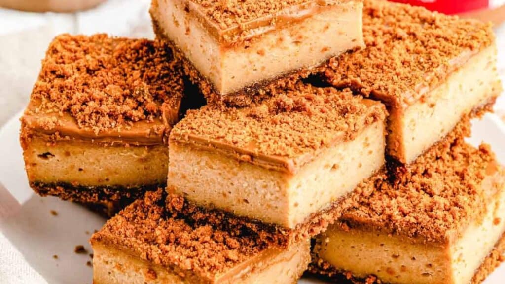 Biscoff Cheesecake Bars by Soulfully Made