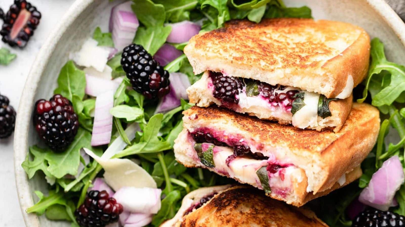 Blackberry Caprese Grilled Cheese by Life as a Strawberry