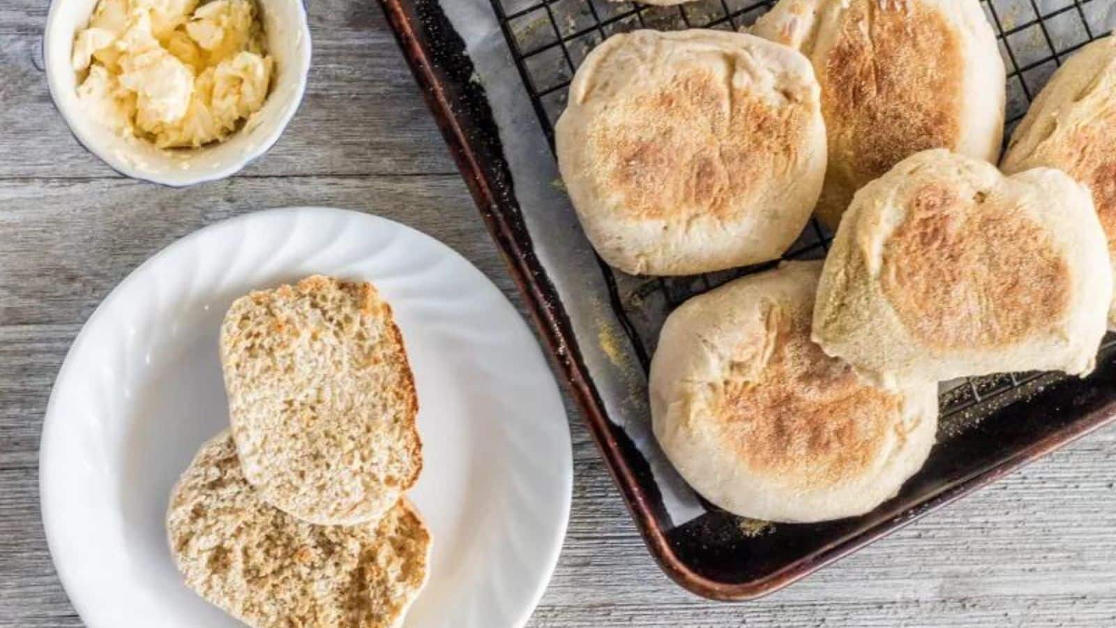 Homemade English Muffins by Sweet Tea and Thyme