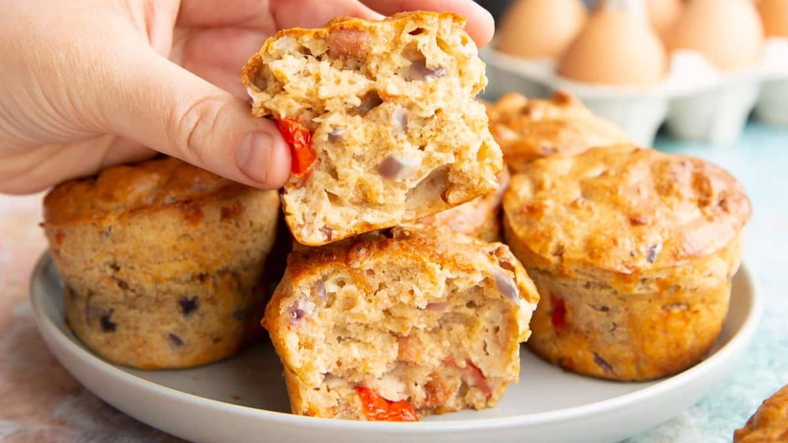 Savoury Breakfast Muffins by A Mummy Too