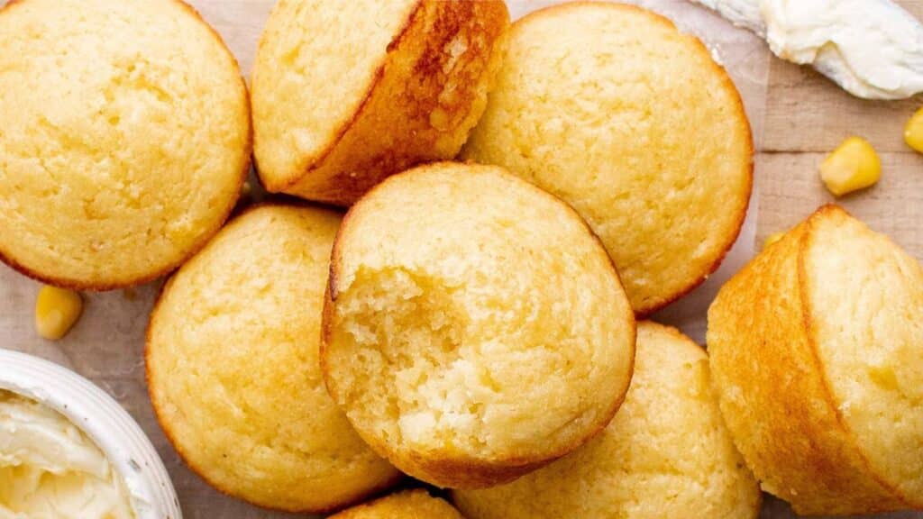Sour Cream Cornbread Muffins by Yellow Bliss Road