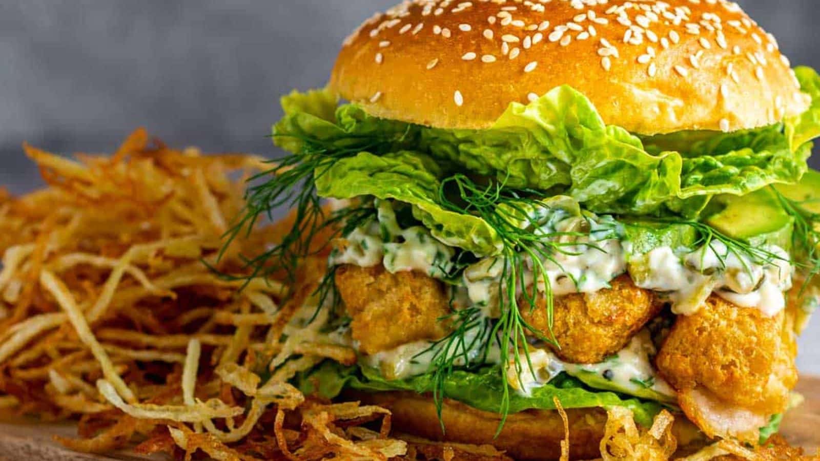 Ultimate Fish Finger Sandwich with Chunky Homemade Tartar Sauce by The Cinnamon Jar