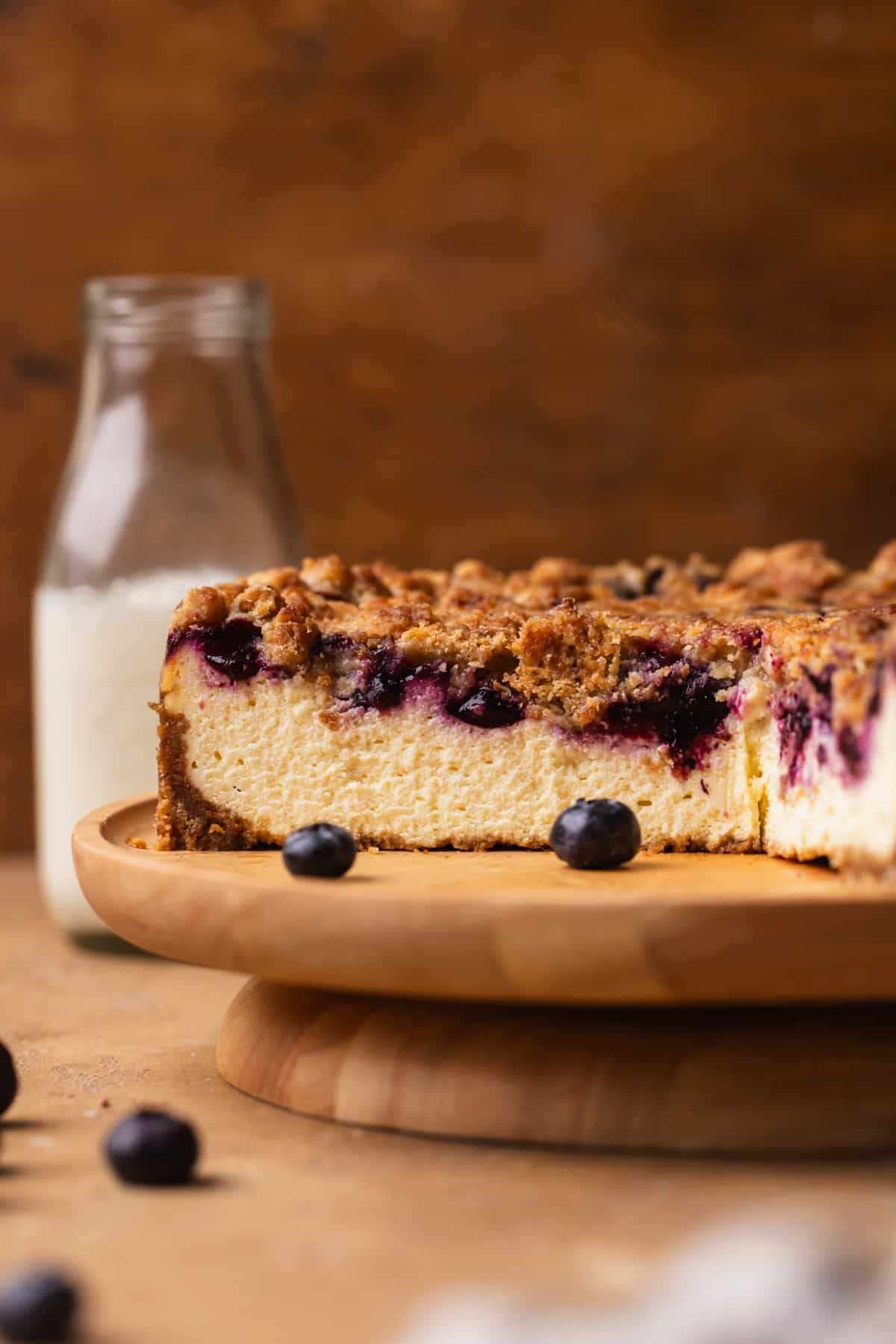 Blueberry Crumble Cheesecake by Dollop of Dough FI