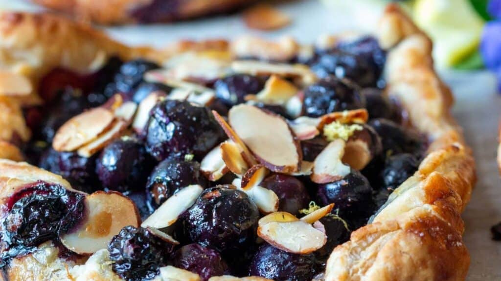 Easy Blueberry Tarts with Puff Pastry by Healthy World Cuisine