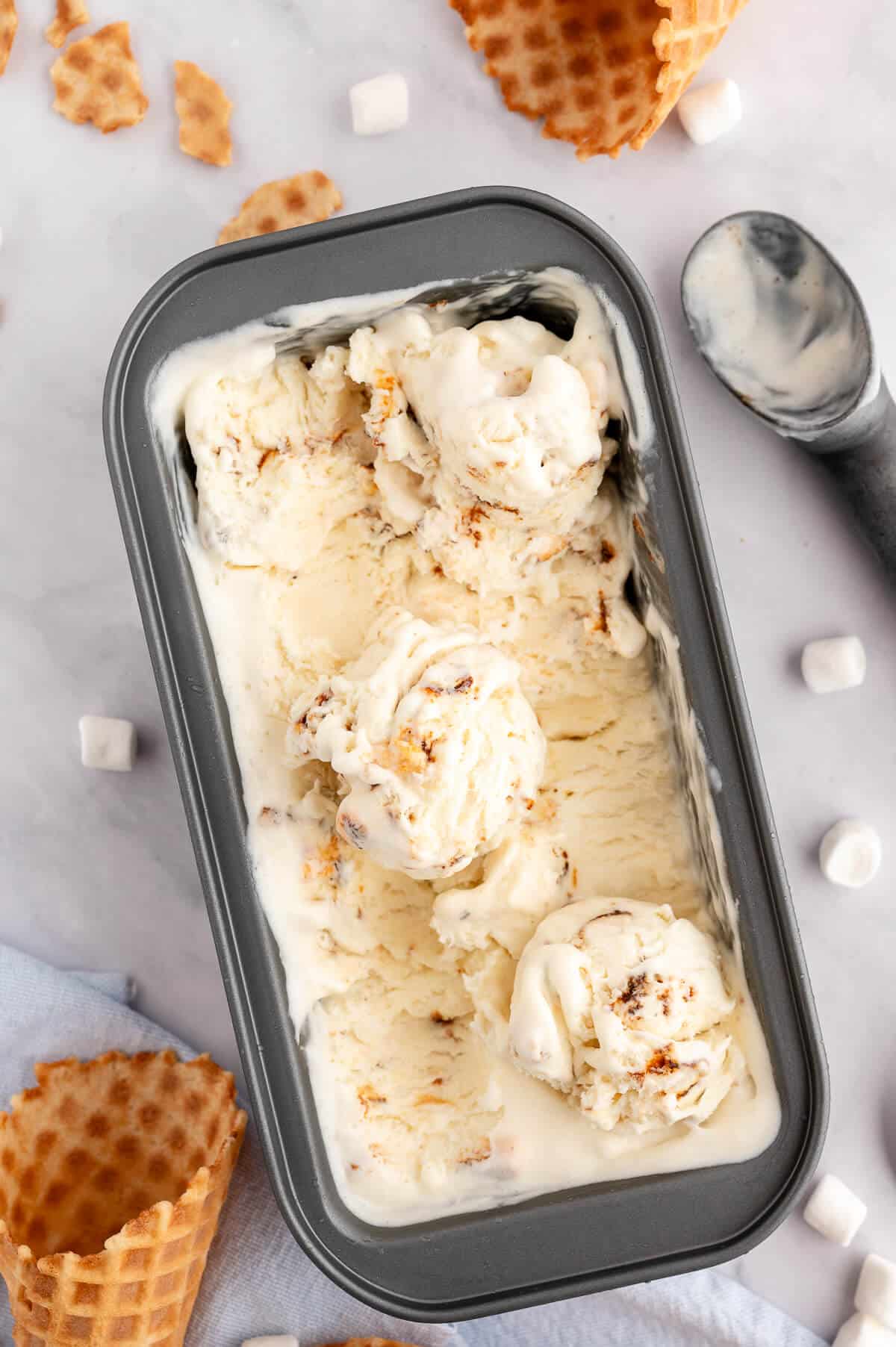 Toasted Marshmallow Ice Cream by Simply Stacie