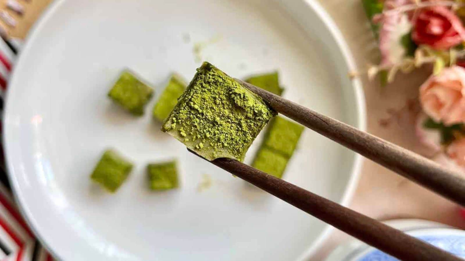 3 Ingredient Matcha Nama Chocolate by Greedy Girl Gourmet