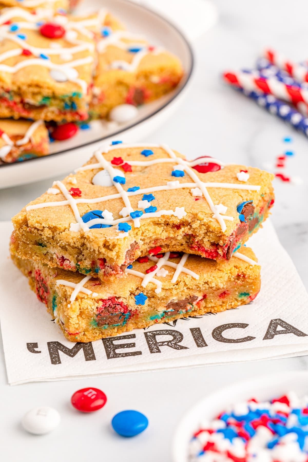 4th of July M&M Cookie Bars by Kim Schob FI