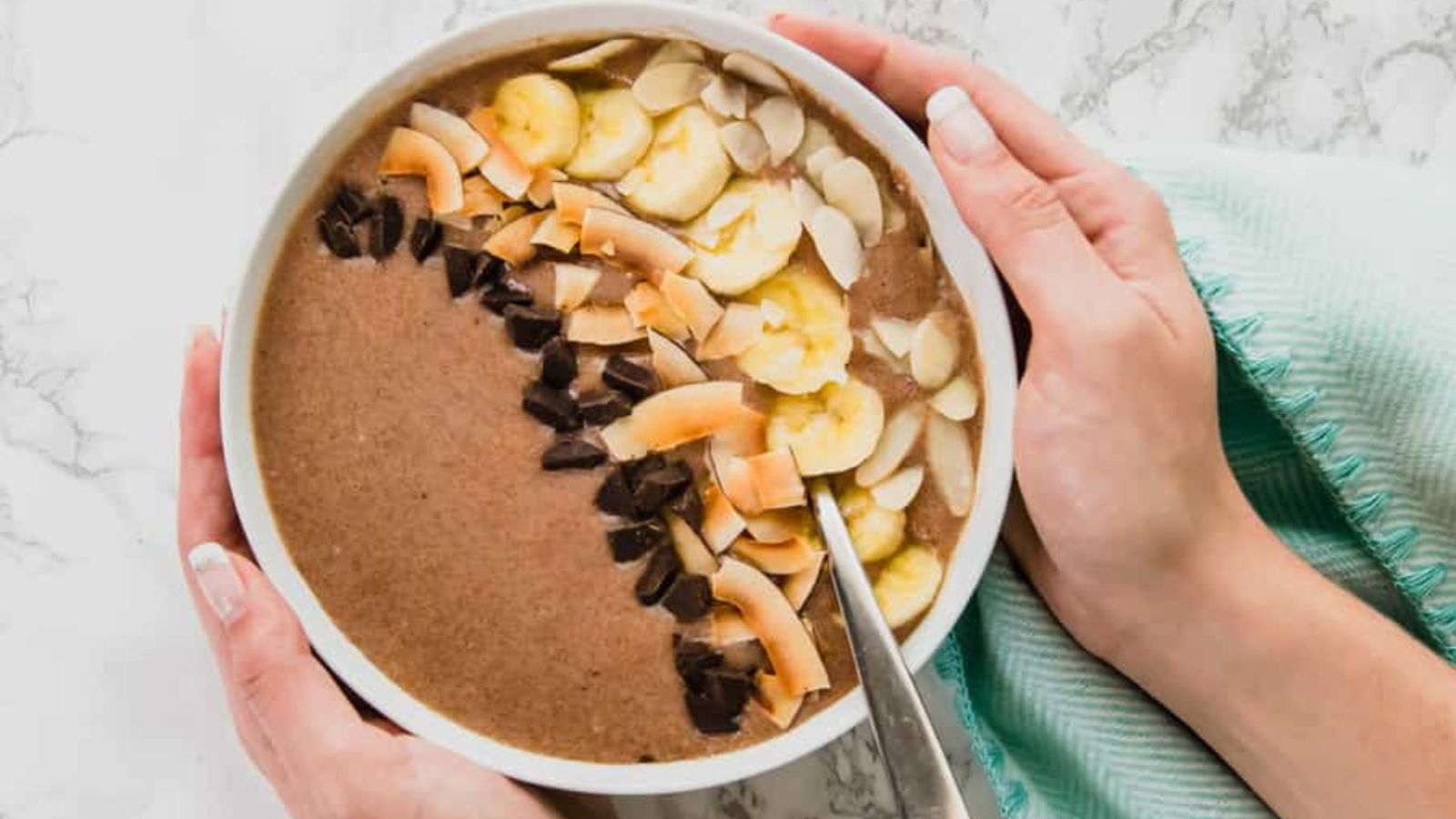 Too Pretty to Eat? 15 Vibrant Smoothie Bowls Almond Butter Smoothie Bowl by Baking Ginger