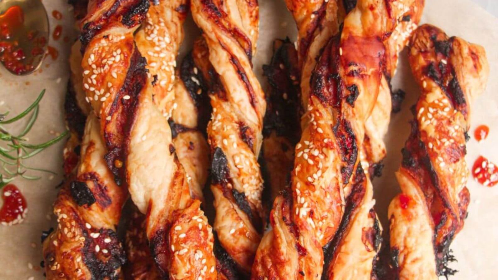 Bacon, Blue Cheese and Sweet Chilli Straws by Dished by Kate