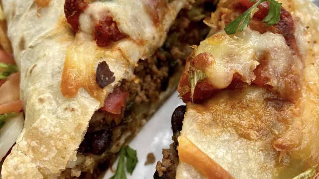Baked Burritos by Crinkled Cookbook