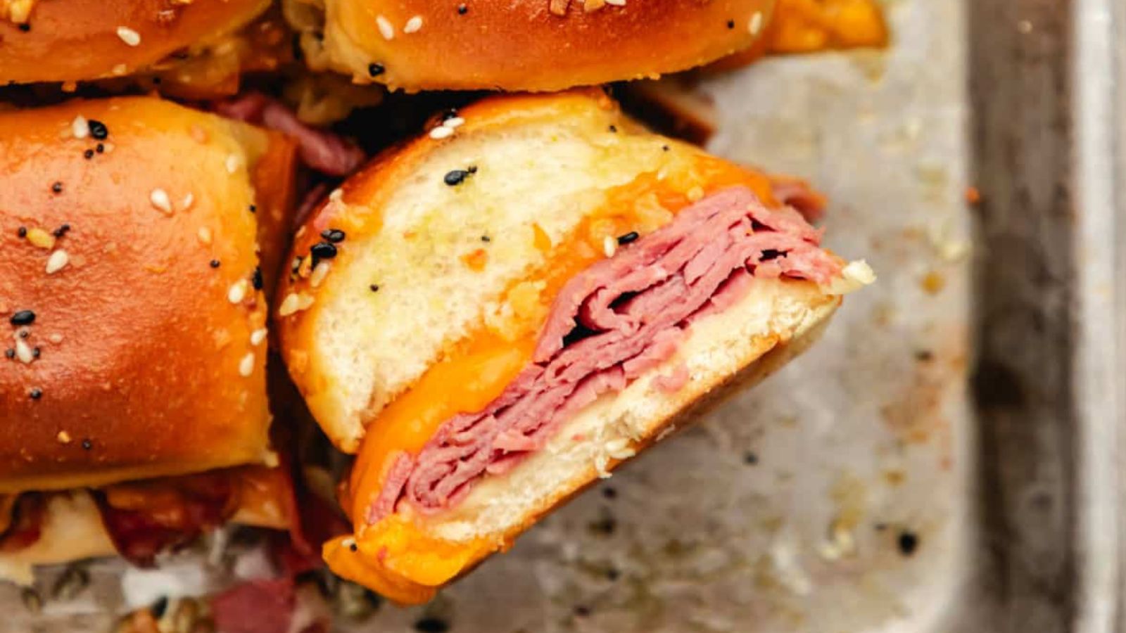 Small But Mighty: 21 Slider Recipes That Pack a Punch Baked Roast Beef Sliders by Cook Dinner Tonight
