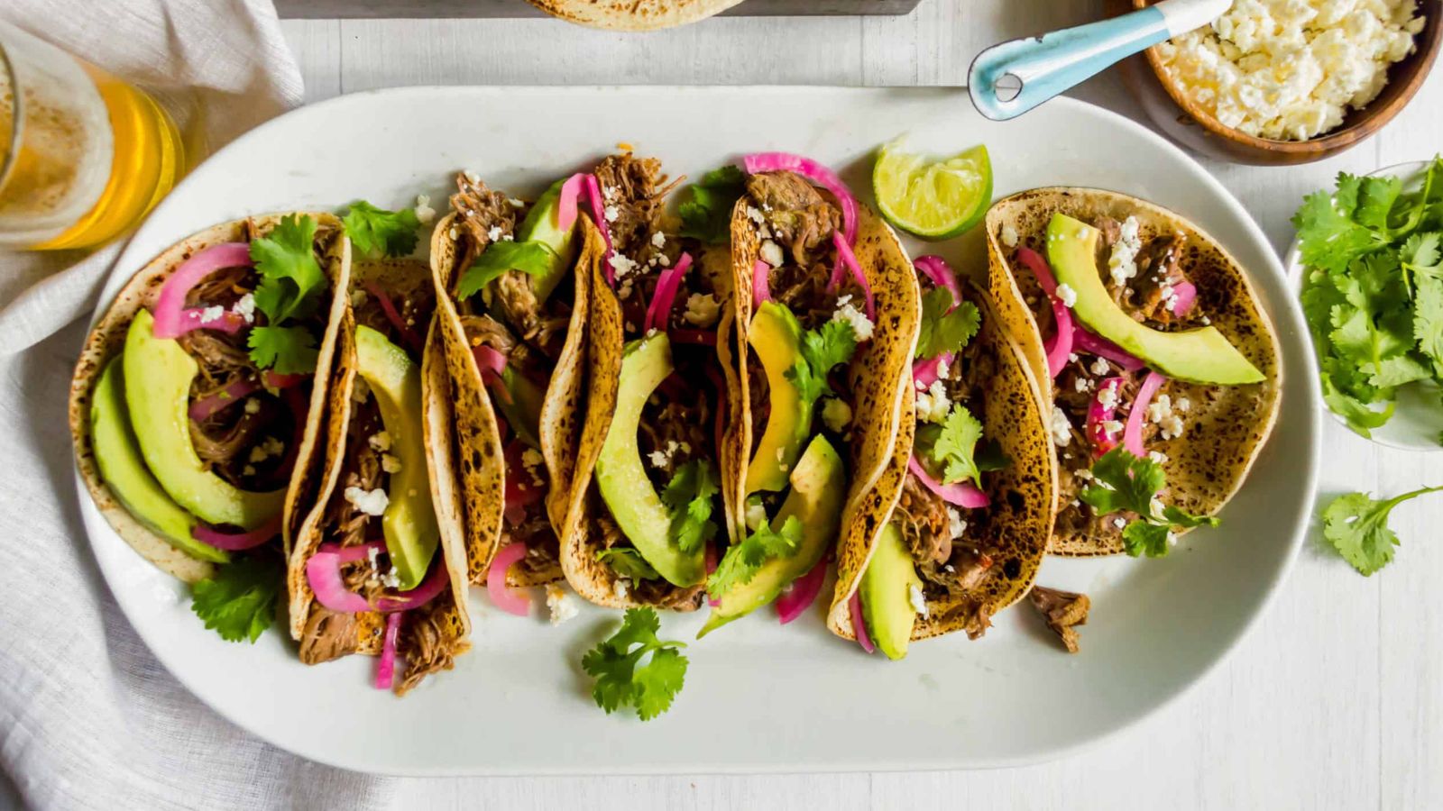 Breaking Taco News: 32 Taco Recipes That'll Make Your Mouth Water Beef Barbacoa Tacos by Little Black Skillet