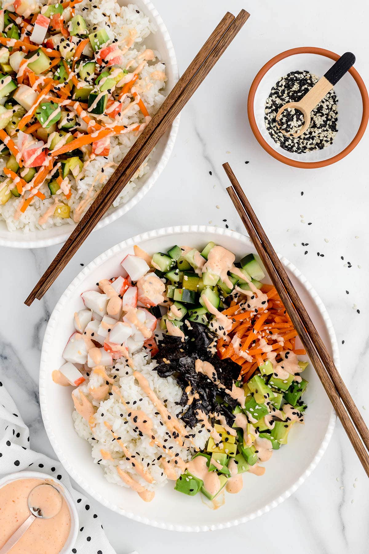 CALIFORNIA ROLL SUSHI BOWLS by Princess Pinky Girl