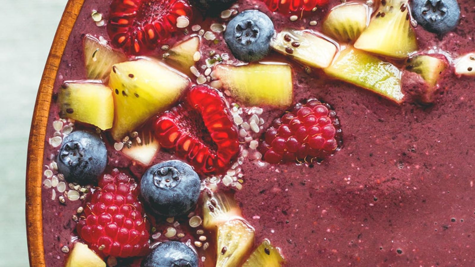 Too Pretty to Eat? 15 Vibrant Smoothie Bowls Cacao Reishi Green Smoothie Bowl by The Healthful Ideas