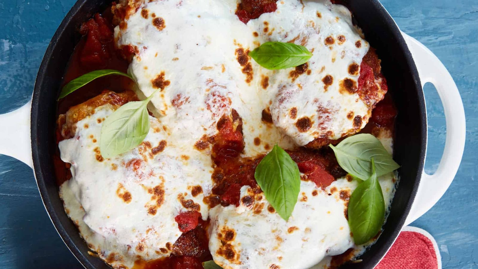 Pasta La Vista, Baby: 21 Italian Recipes Cast Iron Chicken Parm by Little Black Skillet