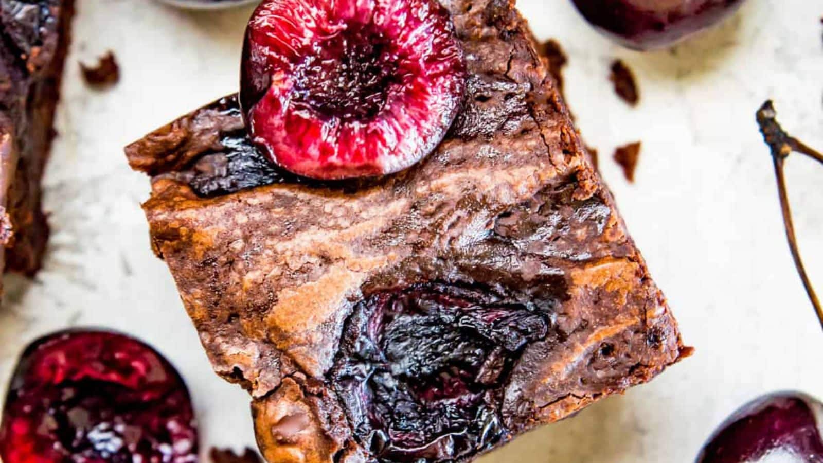 Cherry Brownies by Pure and Simple Nourishment