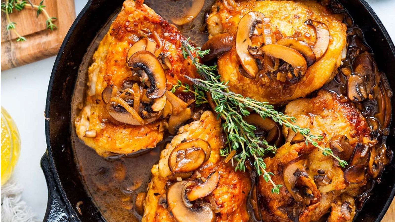 21 Italian Dishes That’ll Make You Swipe Right on Your Plate Chicken Thigh Marsala by Xoxo Bella