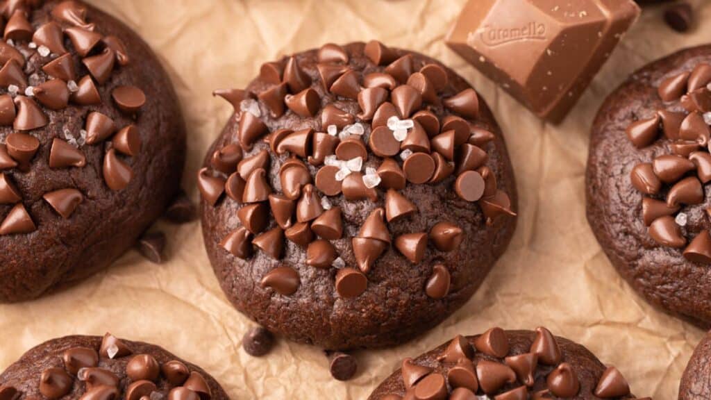 Chocolate Caramel Cookies by Sugar and Soul