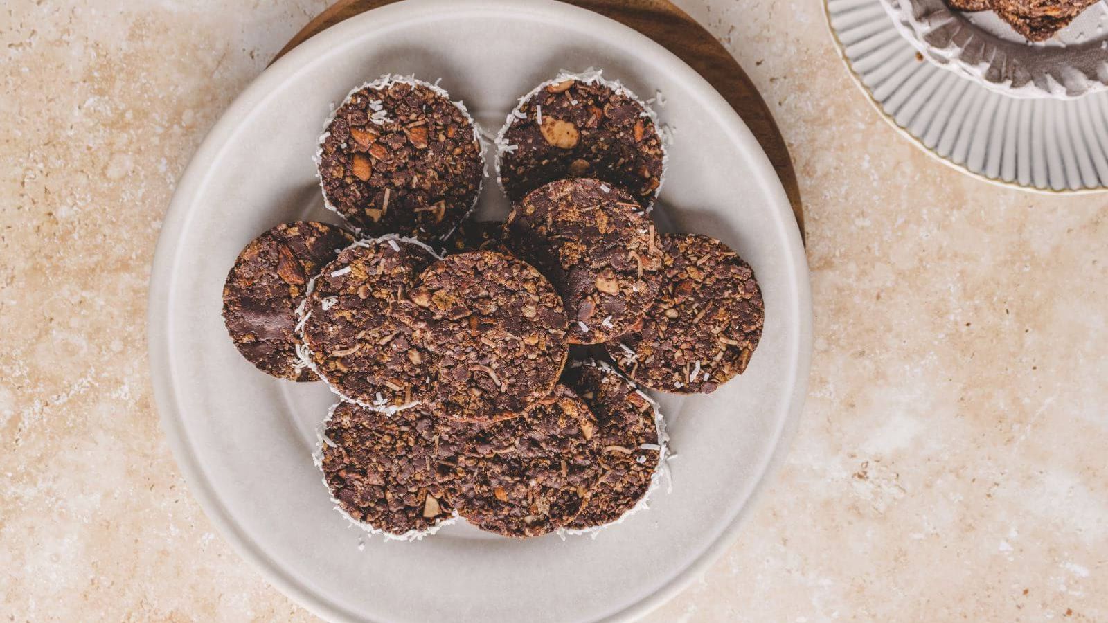 Chocolate Cornflake Cakes with Rice Crispies by Worldly Treat