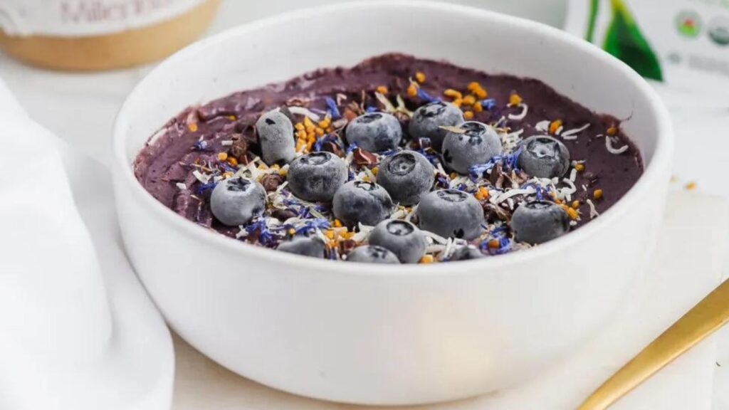13 Reasons Cauliflower Deserves a Starring Role on Your Plate Creamy Blueberry Cauliflower Smoothie Bowl by Basics with Bails