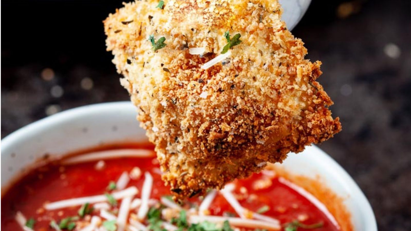 21 Italian Dishes That’ll Make You Swipe Right on Your Plate Crispy Toasted Ravioli by Chew Out Loud